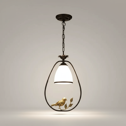 GlassAura |  Moderner Kronleuchter aus Glas & Eisen