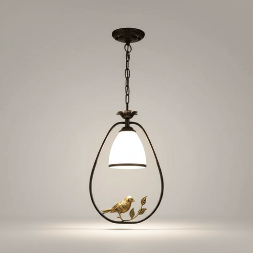 GlassAura |  Moderner Kronleuchter aus Glas & Eisen