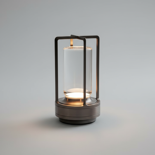 Klara Kristall-Tischlampe mit Touch-Panel und USB-Anschluss