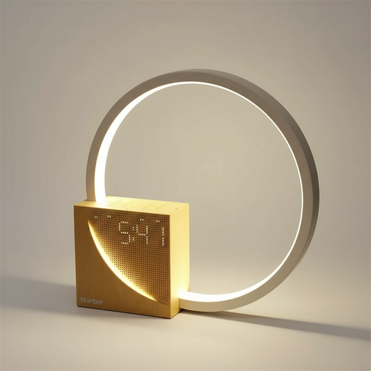 Eleganter Touch Control Lichtwecker– Holzdesign
