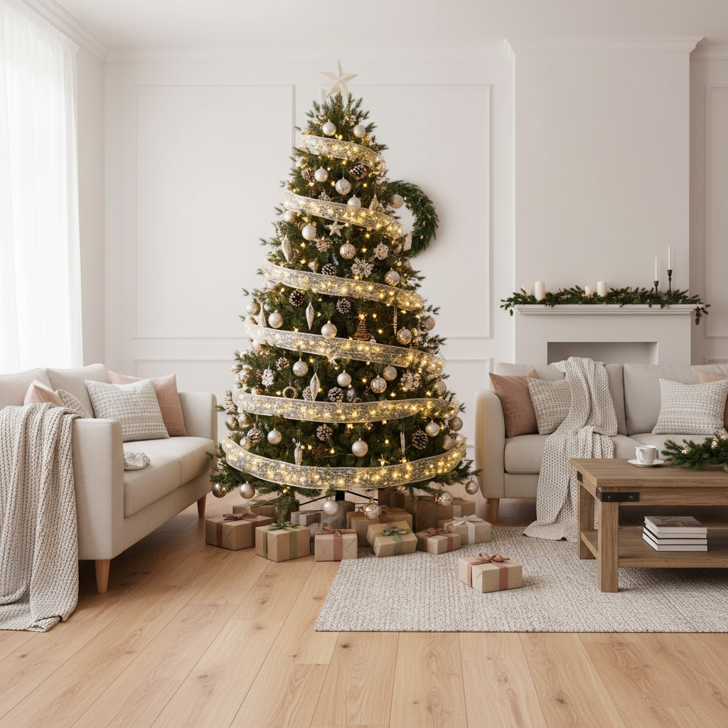 Weihnachtsgirlande Mit Lichtern | Weihnachtsdeko Fenster