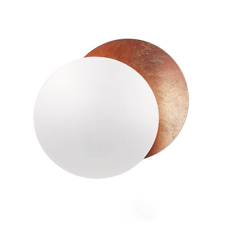 Eclipselampe | Wandleuchte mit Drehbaren Goldenen Scheiben 7