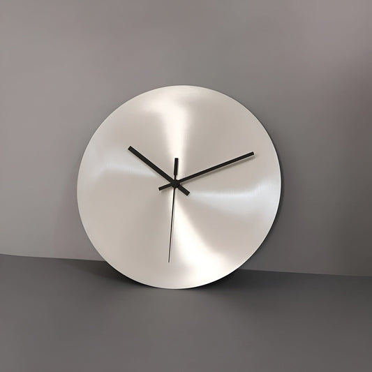 Edelstahl Wanduhr Groß | Modernes Design für Wohnzimmer 0