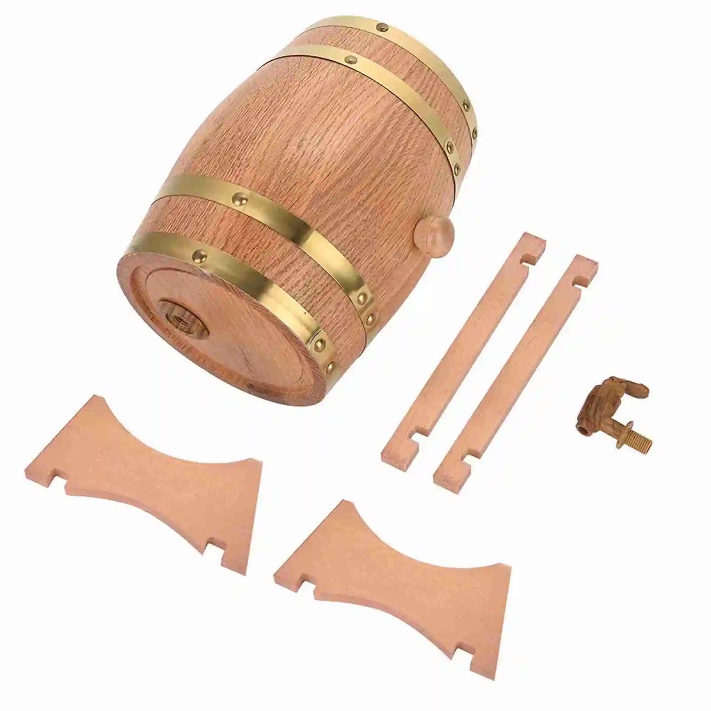 Eichenfass Mit Wasserhahn | Hochwertiges Holzfass Für Spirituosen 6