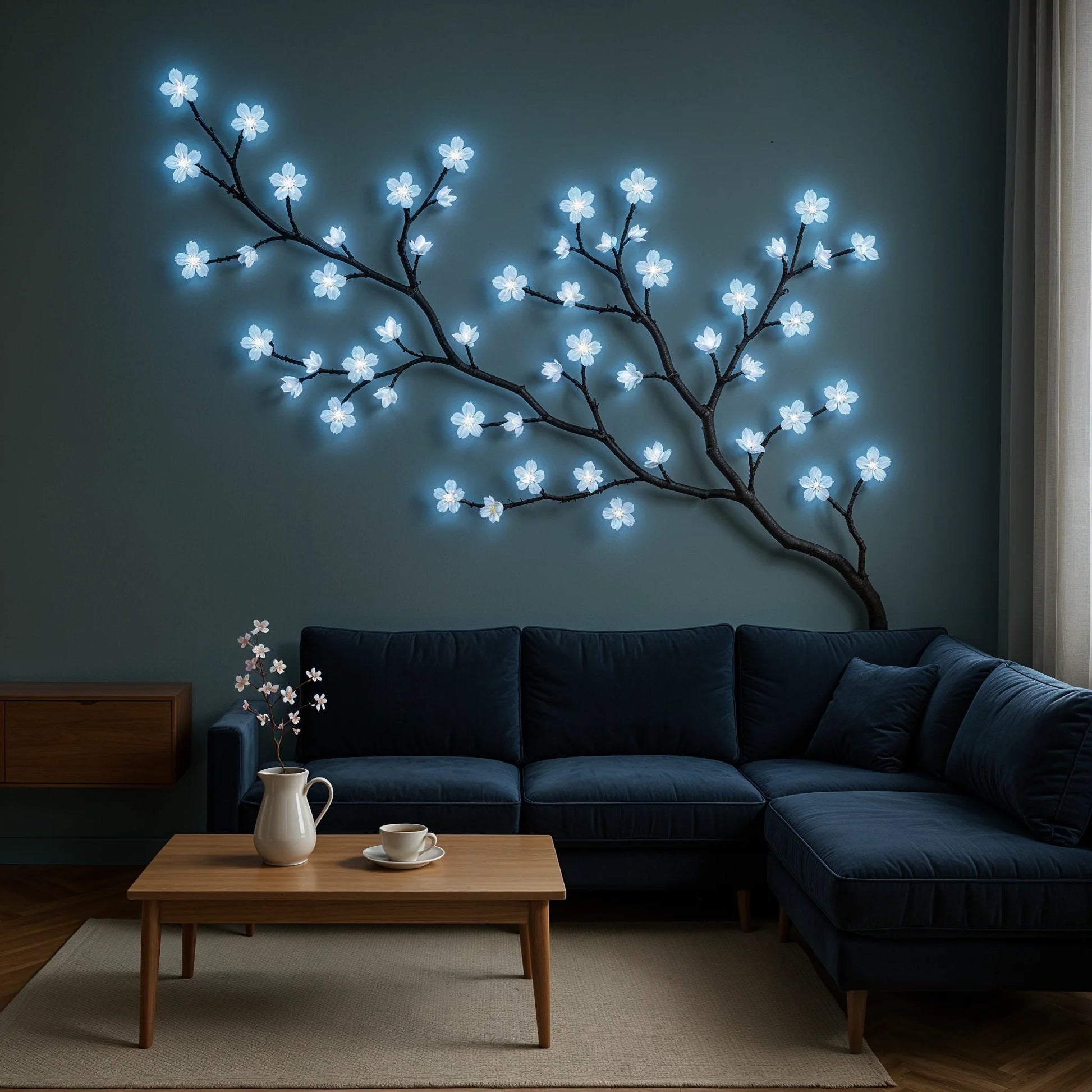 Eisblütenrebe | LED Dekoration für Innenräume 3