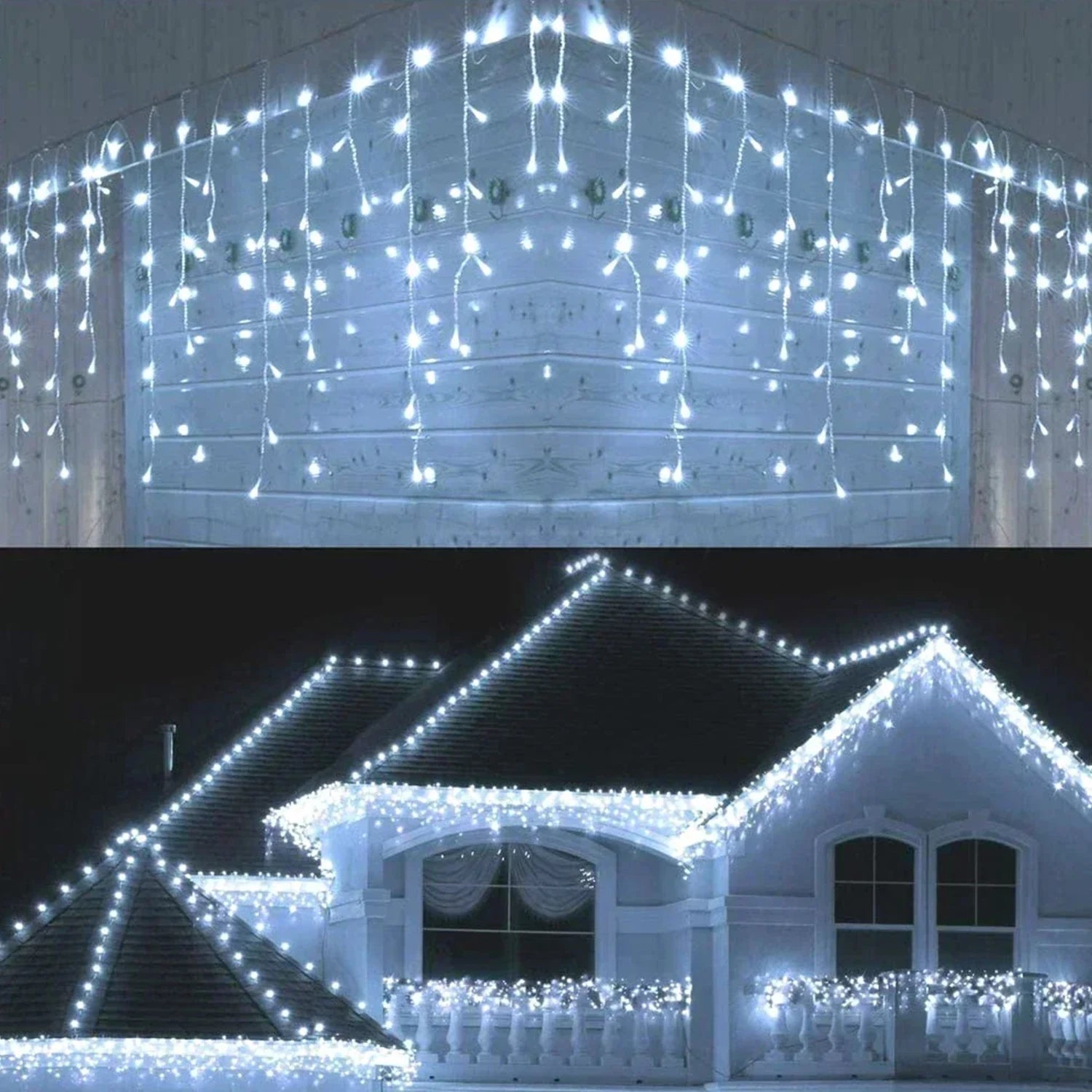 Eiszapfen Lichtervorhang | LED Weihnachtsdekoration Outdoor 7
