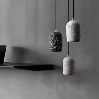 Industrielle Pendelleuchte aus Eisen | Moderne Hängelampe schwarz für Esszimmer – 16 cm Durchmesser, LED Leuchte, Knopf-Schalter-4