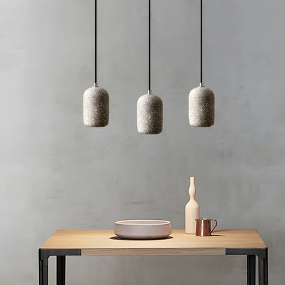Industrielle Pendelleuchte aus Eisen | Moderne Hängelampe schwarz für Esszimmer – 16 cm Durchmesser, LED Leuchte, Knopf-Schalter-6
