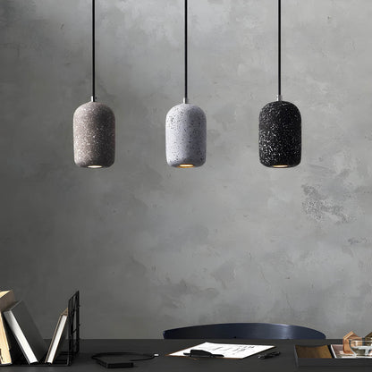 Variant image for Industrielle Pendelleuchte aus Eisen | Moderne Hängelampe schwarz für Esszimmer – 16 cm Durchmesser, LED Leuchte, Knopf-Schalter-9