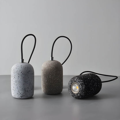 Variant image for Industrielle Pendelleuchte aus Eisen | Moderne Hängelampe schwarz für Esszimmer – 16 cm Durchmesser, LED Leuchte, Knopf-Schalter-1
