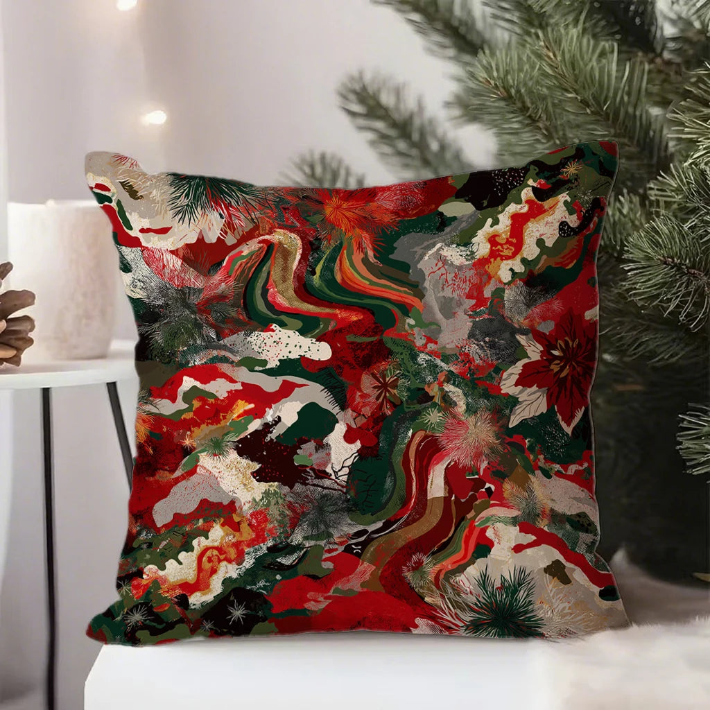 Festliche Weihnachtskissenbezüge 40x40 | Dekokissen Hüllen 6
