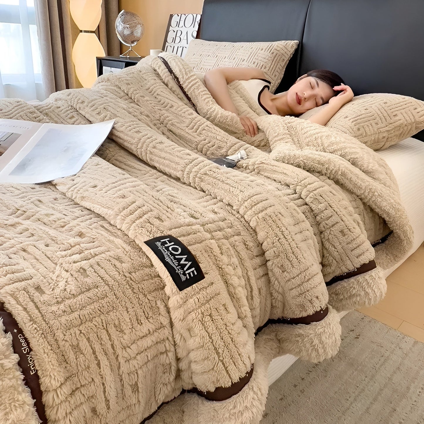 Flauschige Fleece Decke | Weiche Atmungsaktive Wohndecke 6
