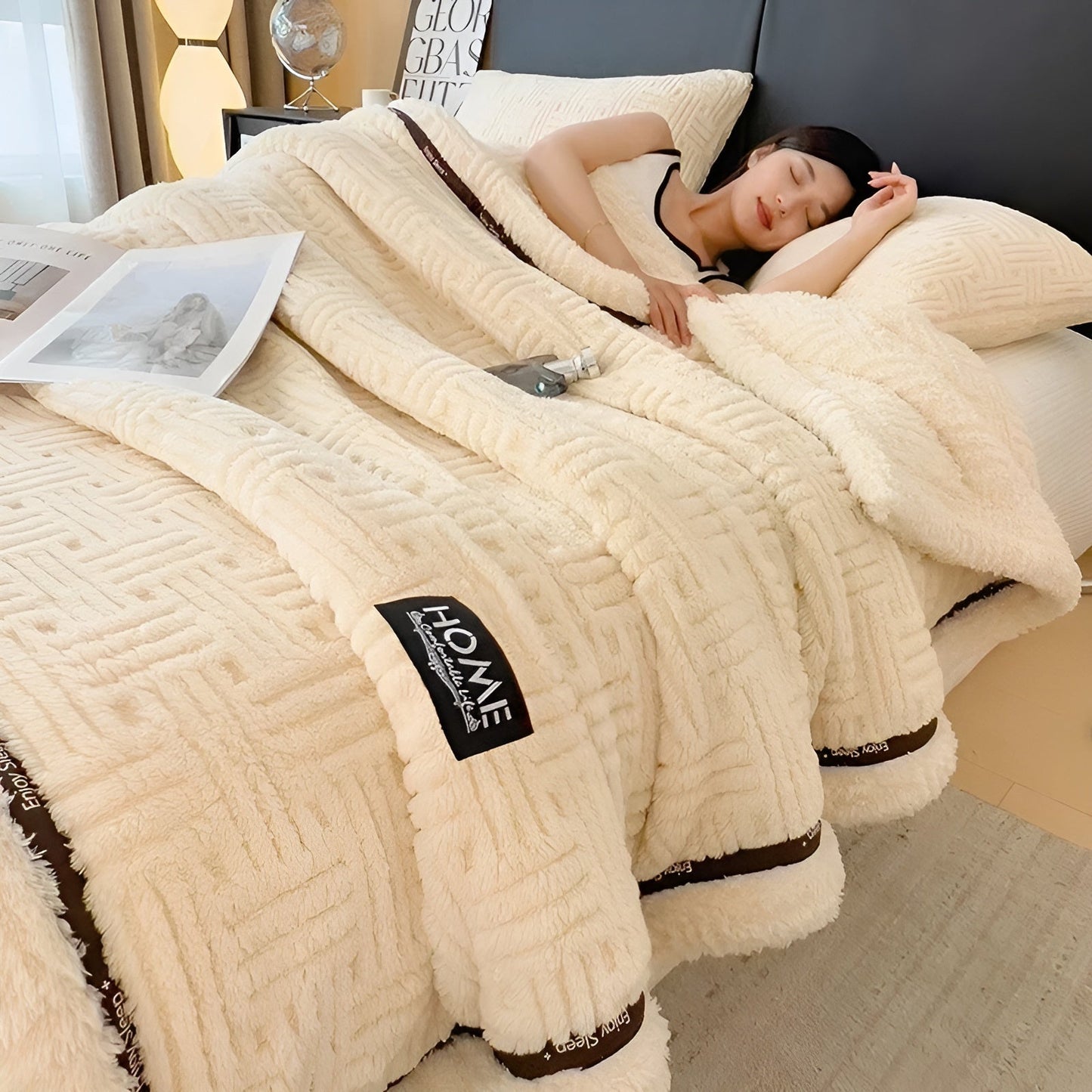 Flauschige Fleece Decke | Weiche Atmungsaktive Wohndecke 7