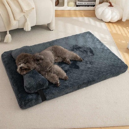 Flauschiges Kunstpelz-Bett für Haustiere | Komfortables Haustierbett 4