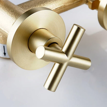 Forma | Wandmontage Waschbeckenmischer aus Messing mit 360° Drehbarkeit 6