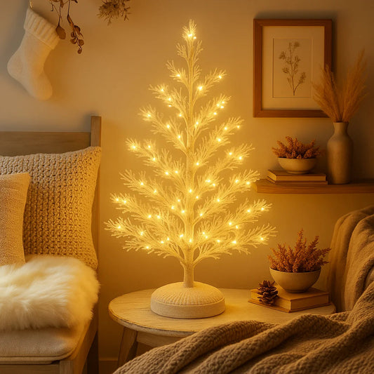 Frosted Winterbaum | Künstlicher Weihnachtsbaum mit LED-Lichtern 0