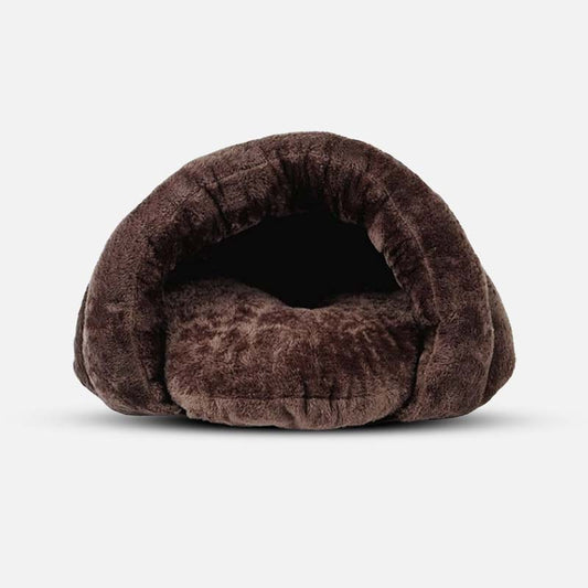 Gemütliches Höhlenbett für Hunde | Entspannungsbett Beige 0
