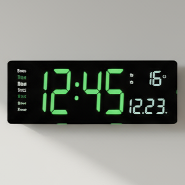 Bunte Acryl Digitaluhr | Moderne LED Uhr mit USB