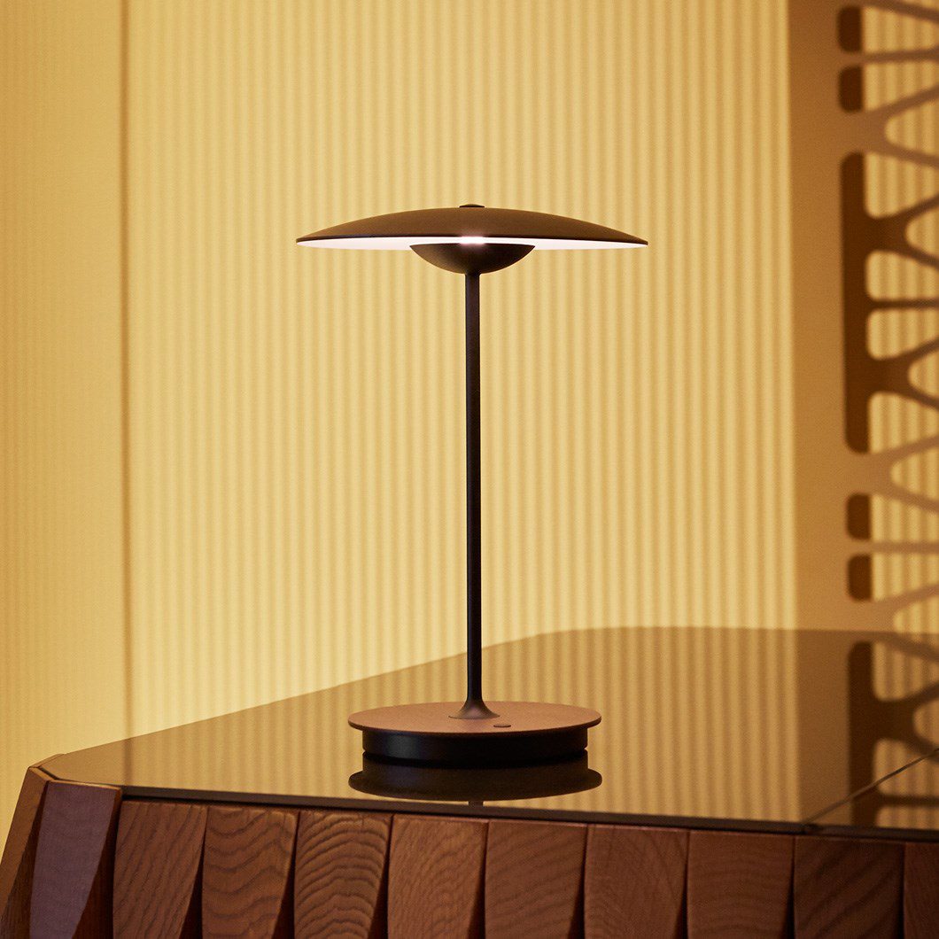Elegante Tischleuchte Ginger mit Integrierter LED – Warm, Neutral und Kühl Licht, Metall, 35cm Durchmesser, Ideal für jedes Ambiente-2