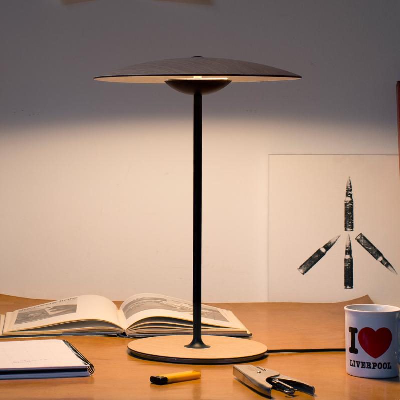 Elegante Tischleuchte Ginger mit Integrierter LED – Warm, Neutral und Kühl Licht, Metall, 35cm Durchmesser, Ideal für jedes Ambiente-4