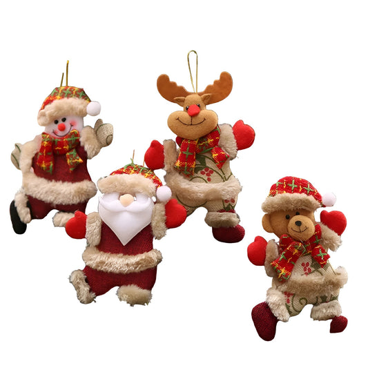 Glänzende Weihnachtskugeln Set 4er | Christbaumkugeln Kunststoff 0