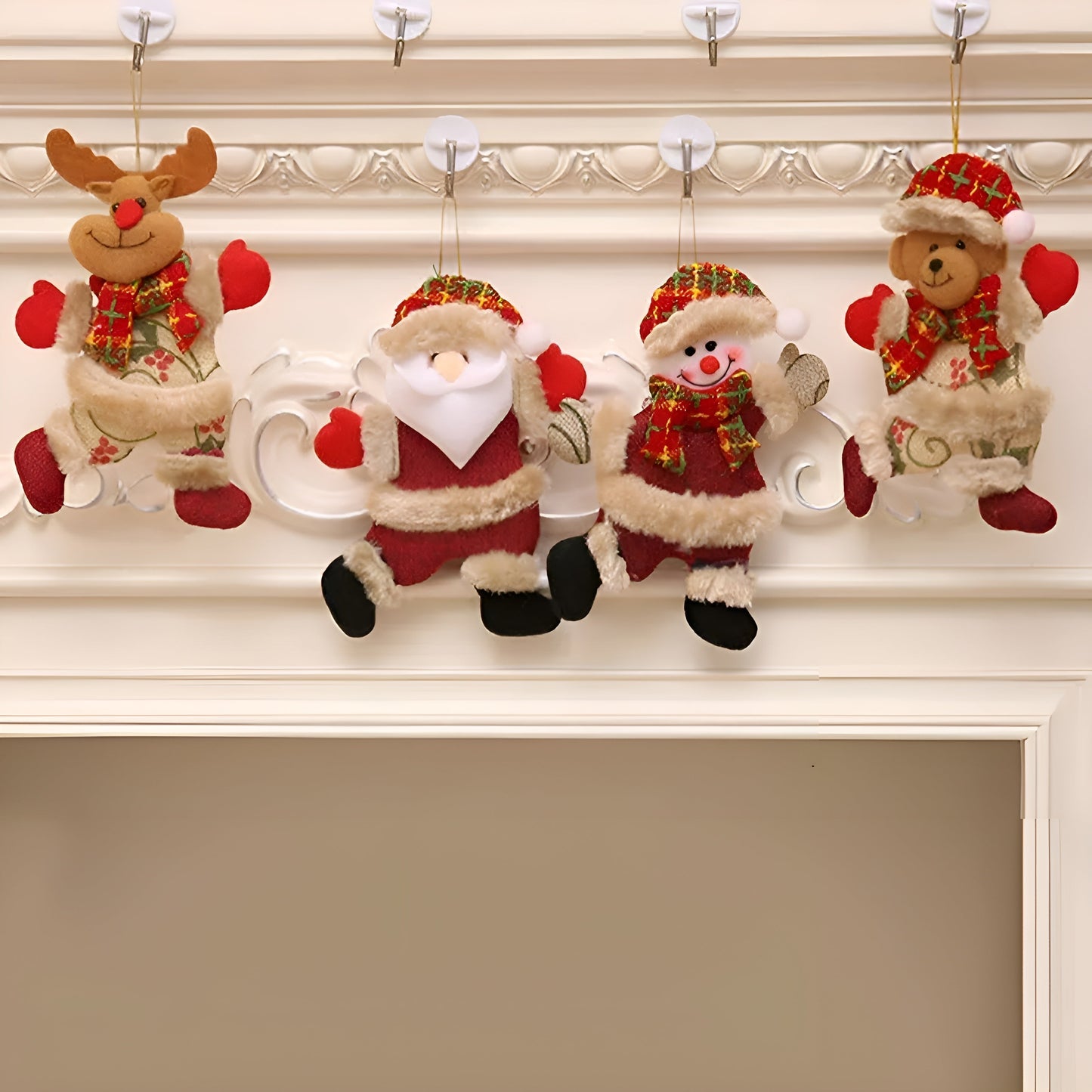 Glänzende Weihnachtskugeln Set 4er | Christbaumkugeln Kunststoff 3