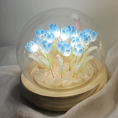Glow Tulip Dome | LED Tischlampe mit Tulpen 6