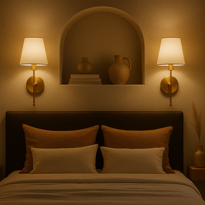 Golden Glow | Wandleuchte Innen LED Dimmbar in Gold 3
