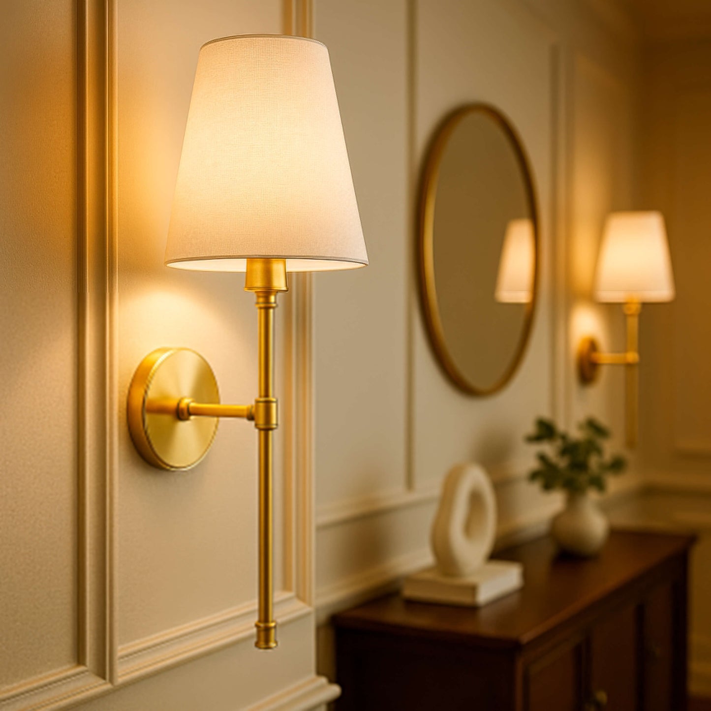 Golden Glow | Wandleuchte Innen LED Dimmbar in Gold 5