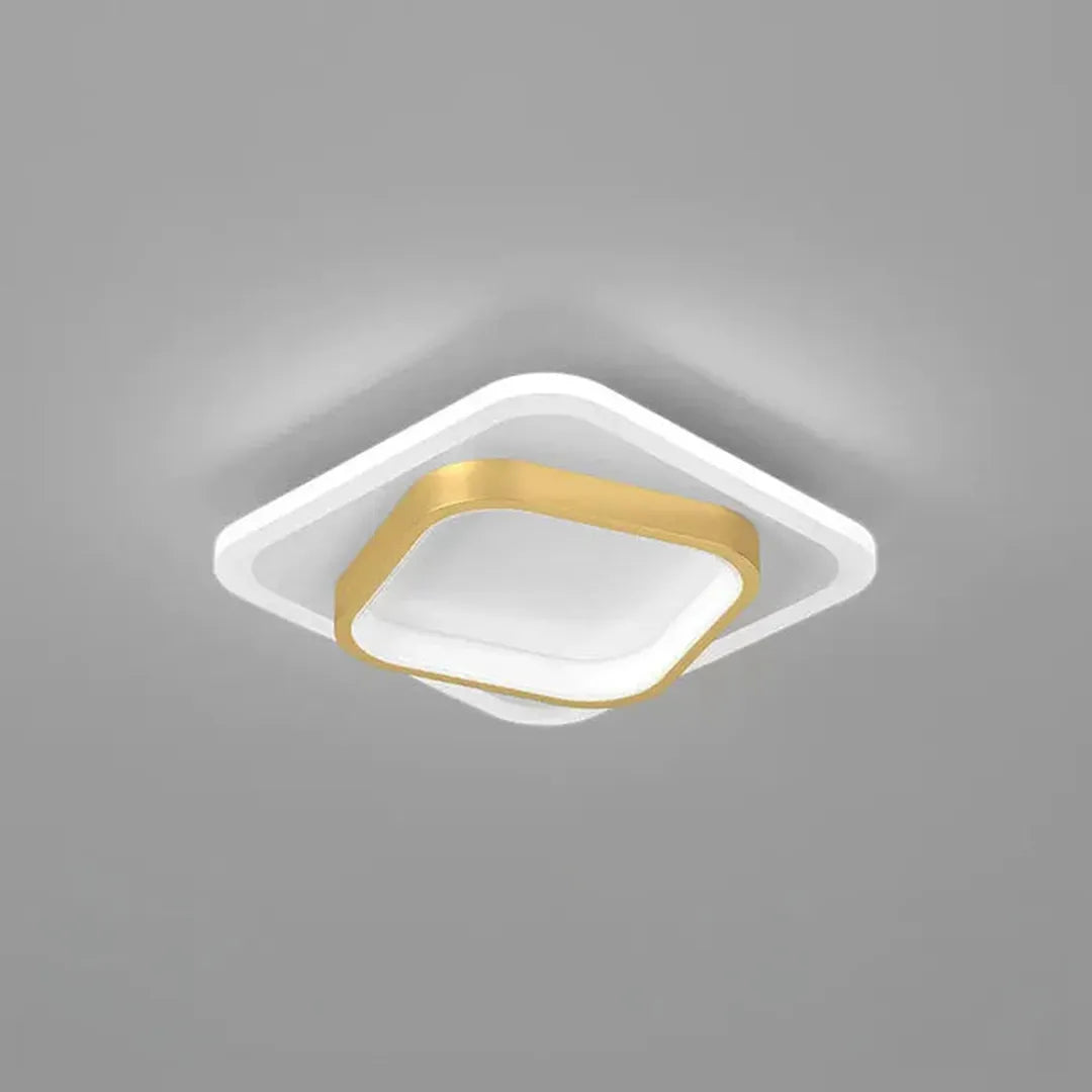 Goldene LED-Deckenleuchte | Quadratische Deckenlampe 7