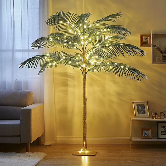 Goldene Palme | LED Bonsai Baum 0