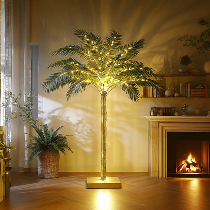 Goldene Palme | LED Bonsai Baum 1