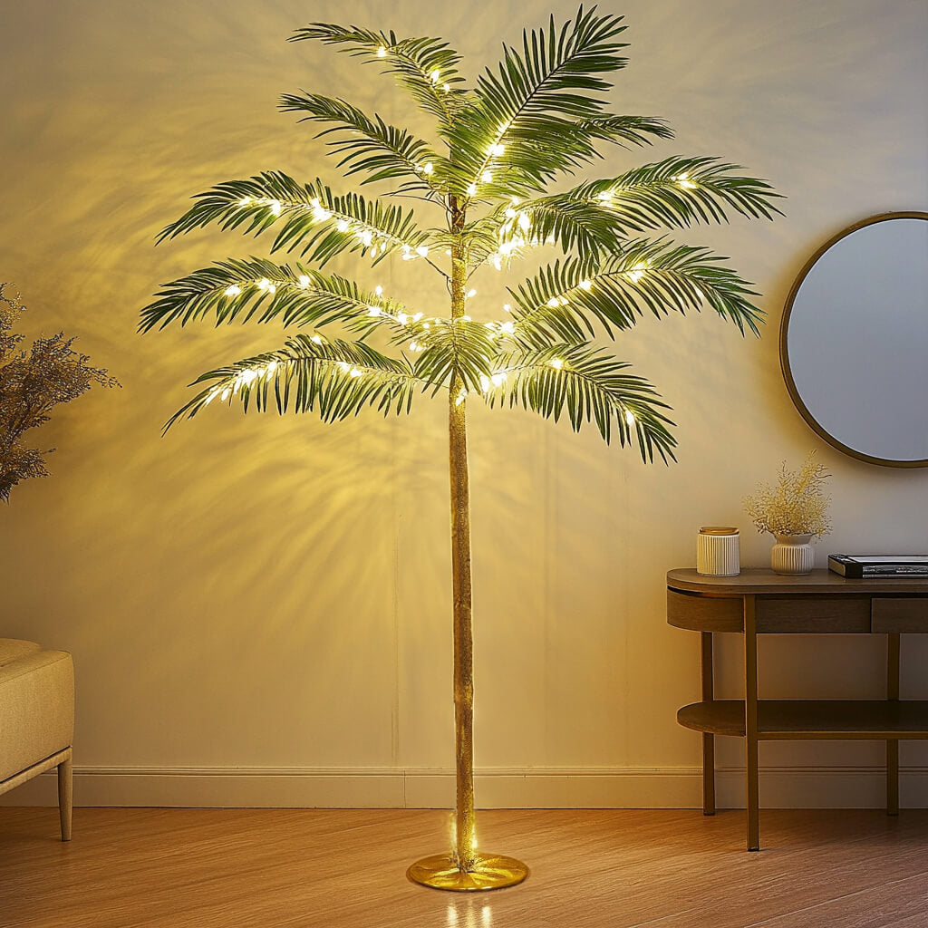 Goldene Palme | LED Bonsai Baum 2