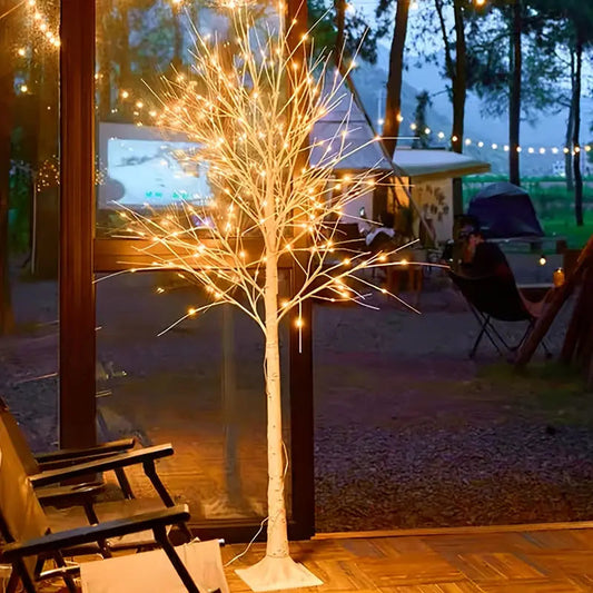 Goldener Birkenbaum | LED Dekoration für Feste 182,88 cm 0