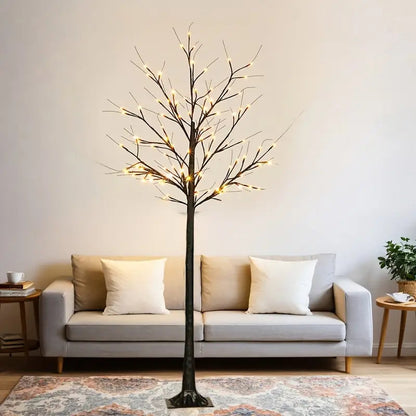 Goldener Birkenbaum | LED Dekoration für Feste 182,88 cm 1