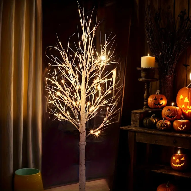 Goldener Birkenbaum | LED Dekoration für Feste 182,88 cm 3