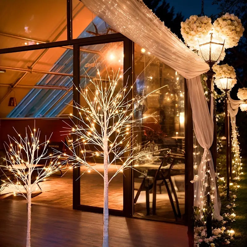 Goldener Birkenbaum | LED Dekoration für Feste 182,88 cm 4