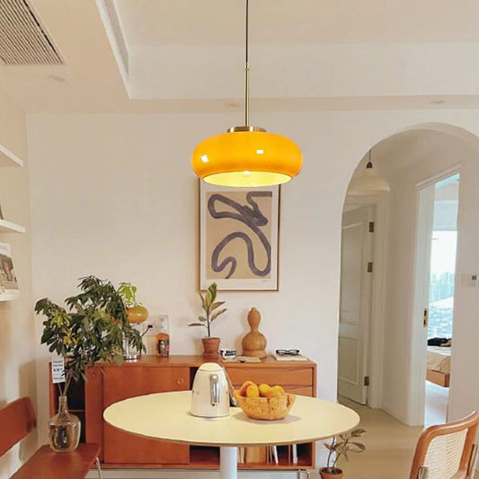 Hailie | Modern Pendelleuchte aus Glas in Brotform 0