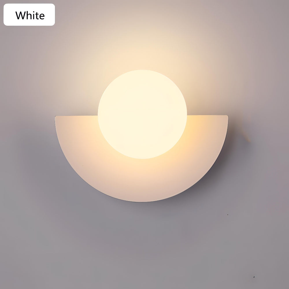 Halbmond Wandleuchte Schwarz | LED Wandlampe Innen 0