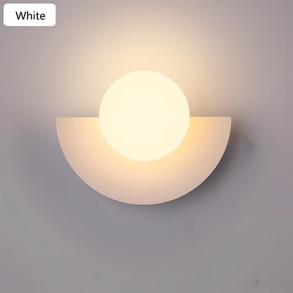 Halbmond Wandleuchte Schwarz | LED Wandlampe Innen 0