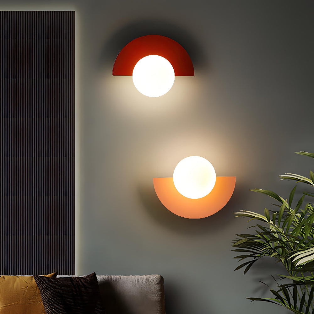 Halbmond Wandleuchte Schwarz | LED Wandlampe Innen 1
