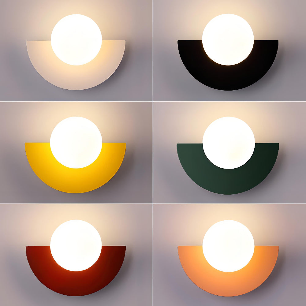 Halbmond Wandleuchte Schwarz | LED Wandlampe Innen 4