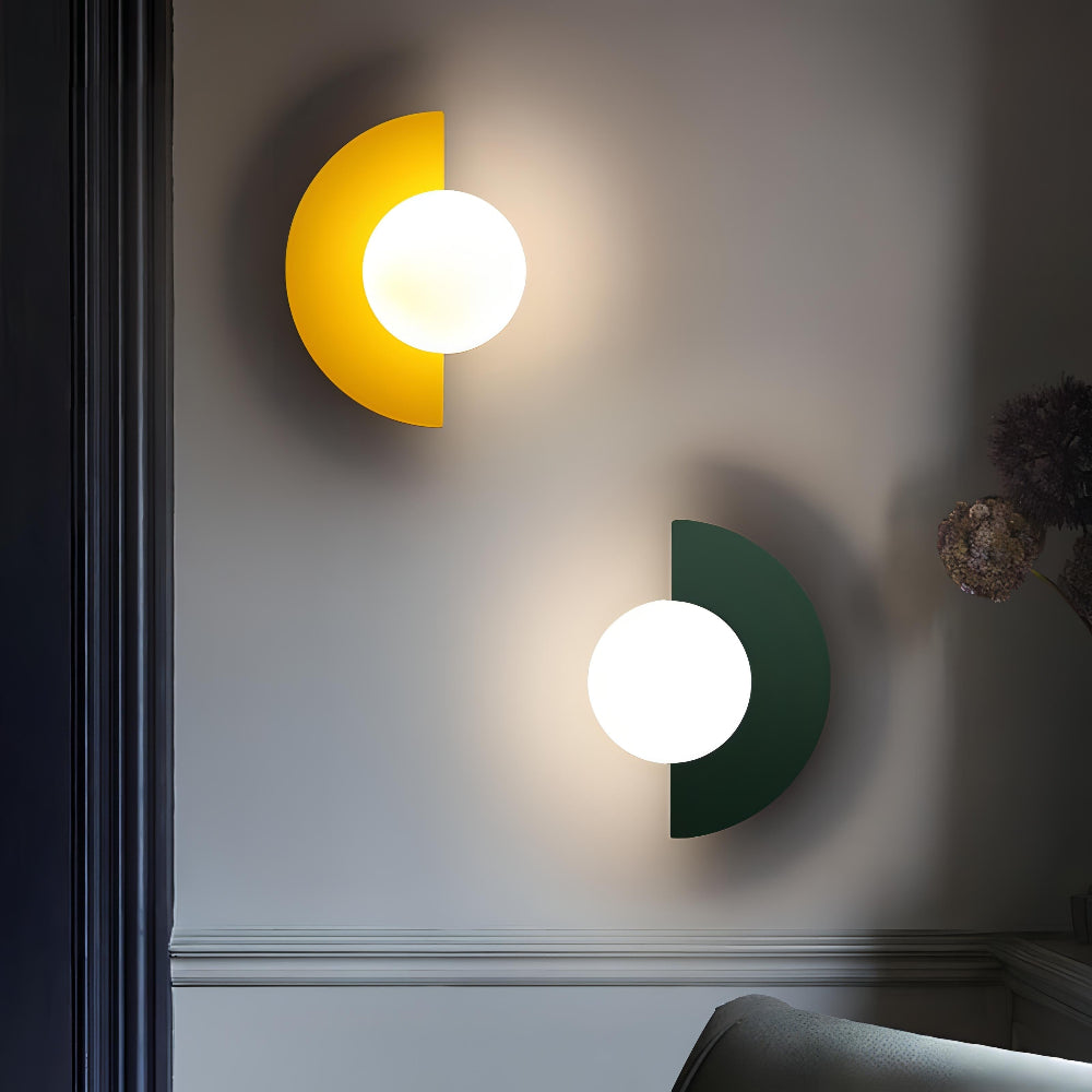 Halbmond Wandleuchte Schwarz | LED Wandlampe Innen 5