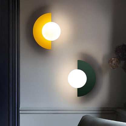 Halbmond Wandleuchte Schwarz | LED Wandlampe Innen 5