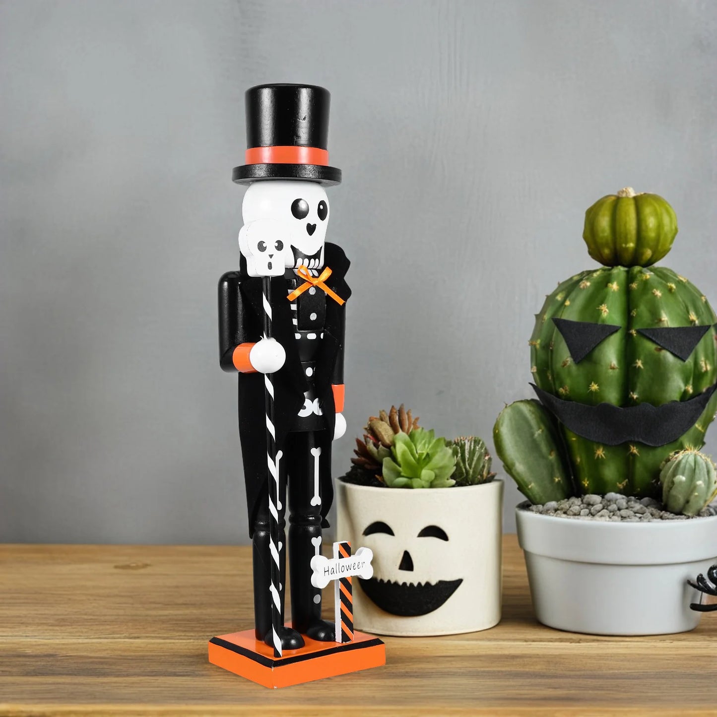 Halloween-Nussknacker | Handbemalte Holzdekoration 2