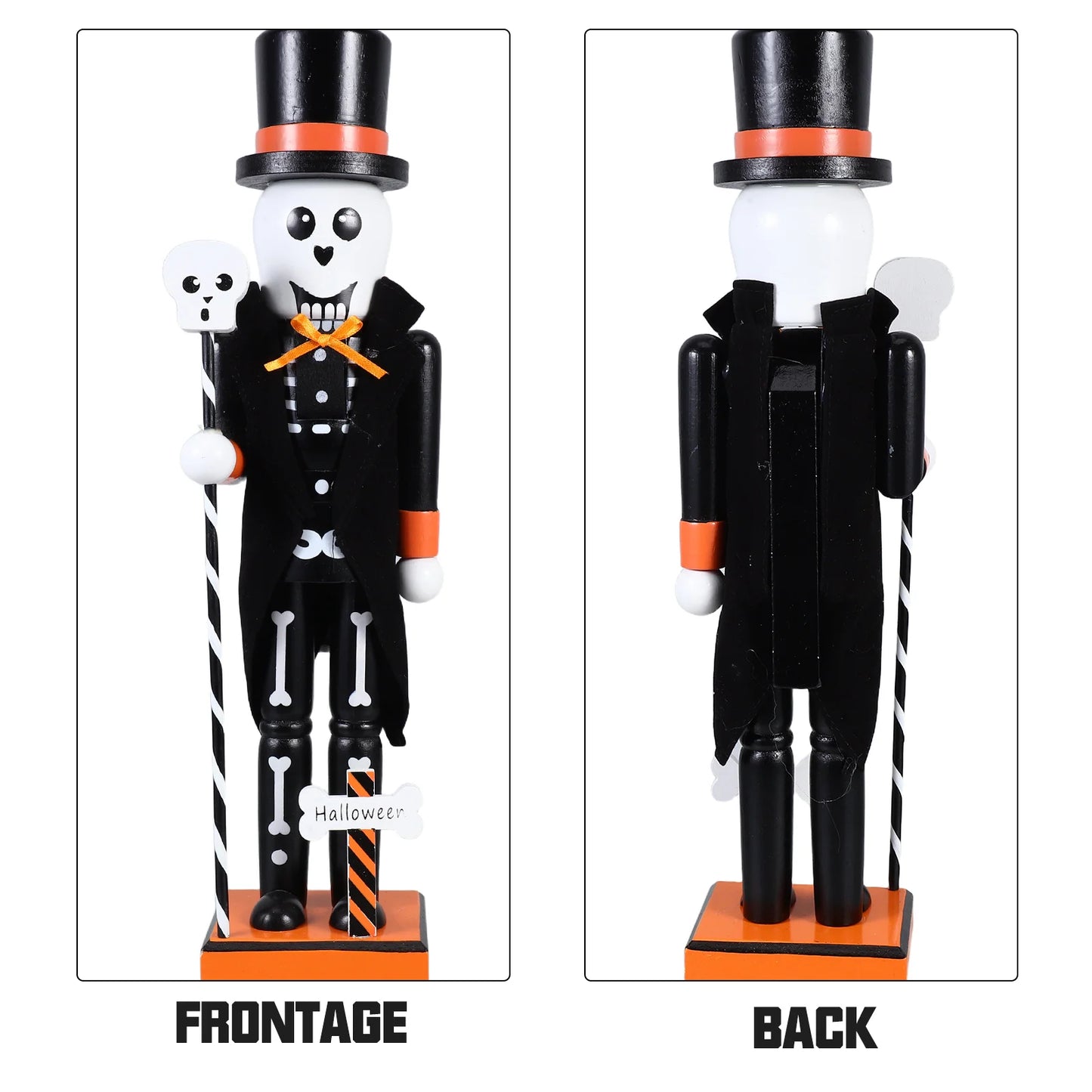 Halloween-Nussknacker | Handbemalte Holzdekoration 4