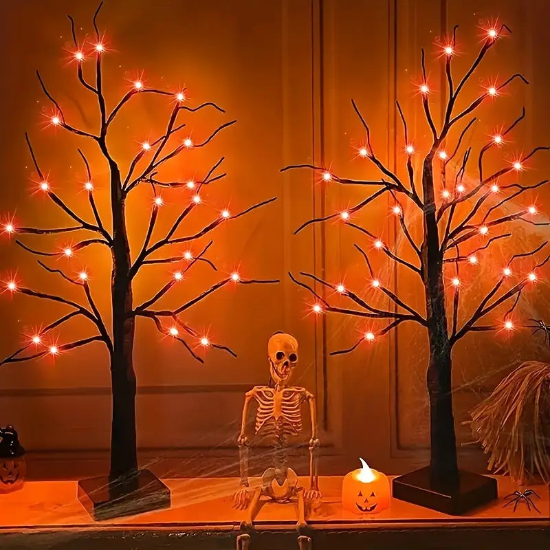 Halloween Baum mit LED Lichtern | 60 cm Dekoration 3