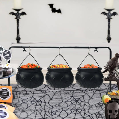 Halloween Hexen Kessel Set | 3-teiliges Servier-Set für Deko