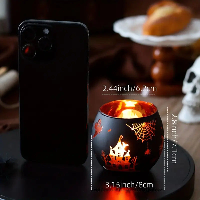 Halloween Kerzenhalter Set | Dekorative Tischdekoration 1