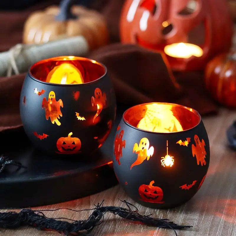 Halloween Kerzenhalter Set | Dekorative Tischdekoration 2